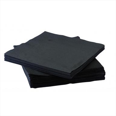 BLACK COCKTAIL NAPKINS X 2400